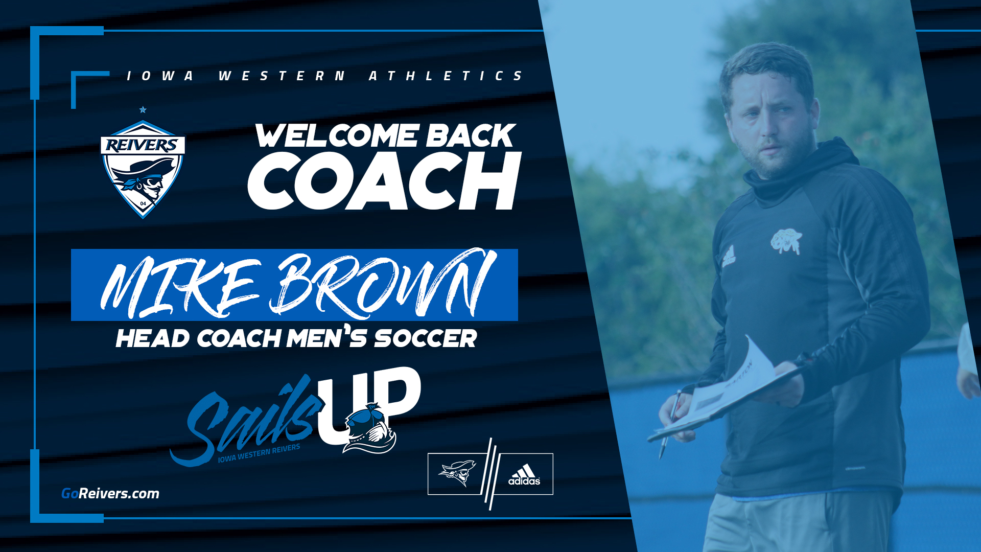 Brown Back with the Blue, Reivers Select Former Assistant to Lead Men's Soccer
