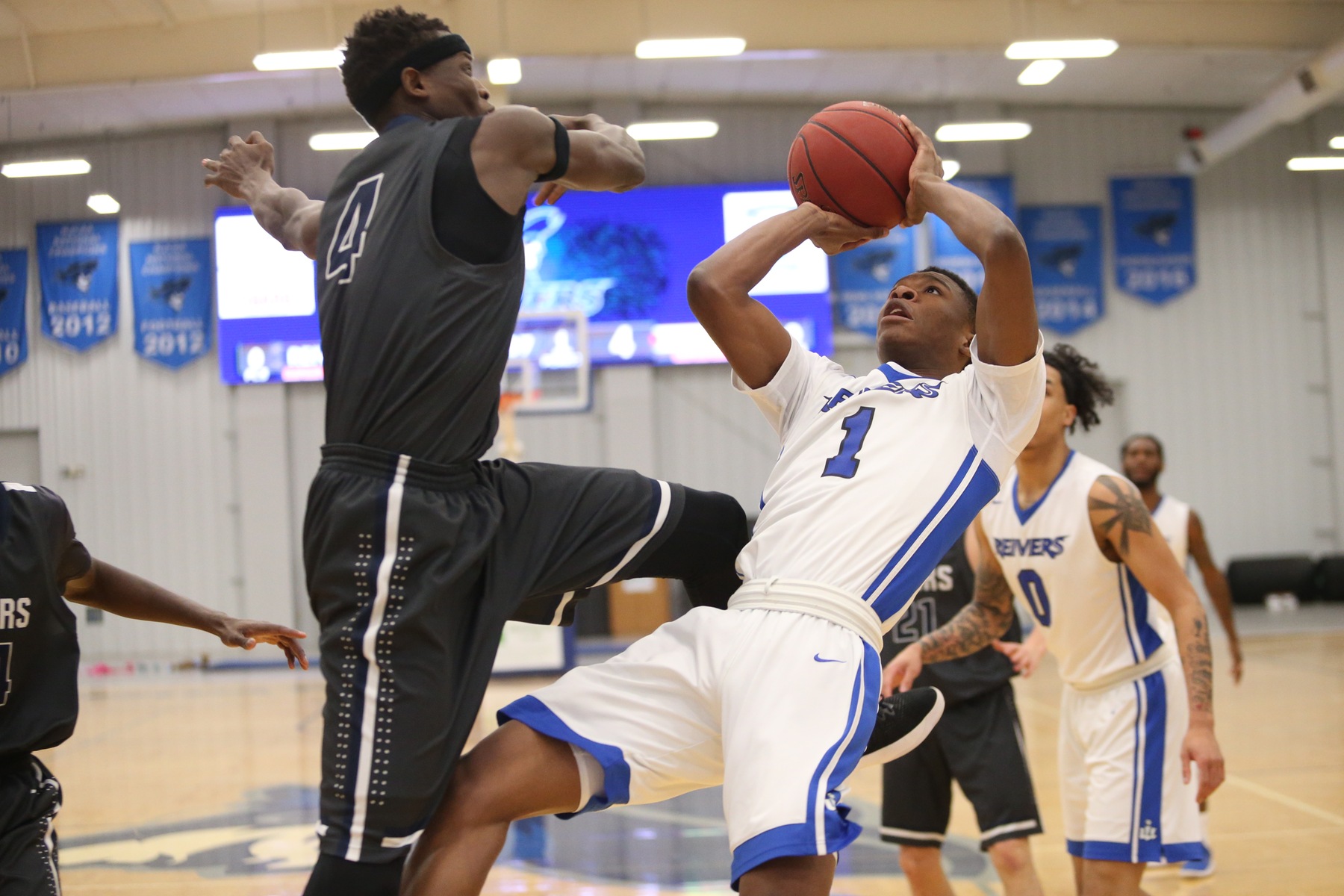 Decardo Day's ten points and season high eight assists helped lead the #22 Reivers to an emphatic 94-64 conference victory over Southeastern Wednesday night (1/24/18) at Reiver Arena.