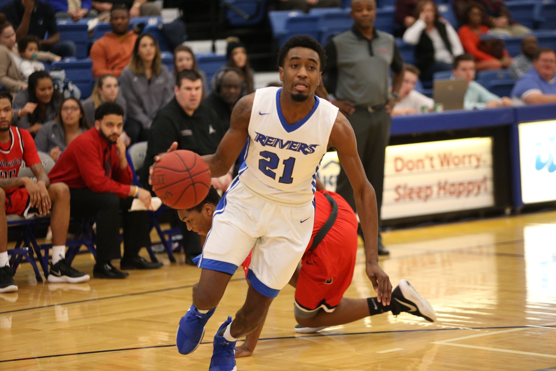 Shaun Doss scored all of his 13 points in the second half as Iowa Western's "second wave" outscored Northeast 32-8 in points off the bench enroute to the Reivers 20th win of the year.