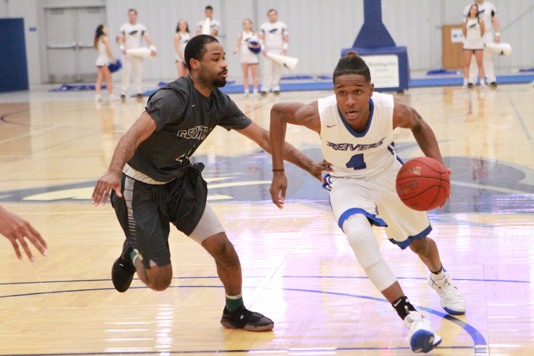 Shadeed Shabazz scored all 13 of his points in the second half as Iowa Western overcame a late 13 point deficit to beat North Platte 76-72 at Reiver Arena.