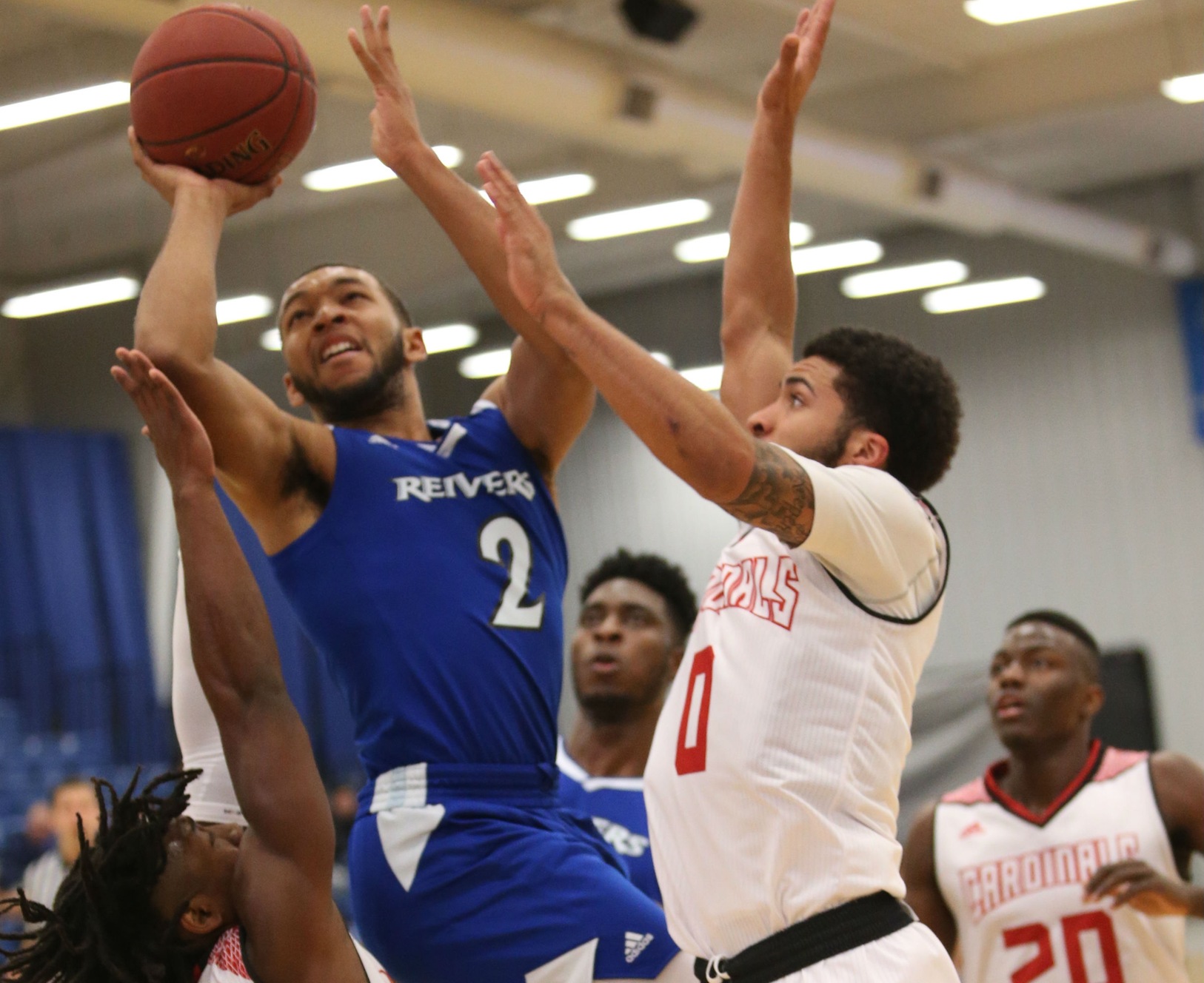 Christian Bentley was one of three Reivers to score in double figures, but it wasn't enough as Iowa Western dropped its opening road conference game at Southeastern.