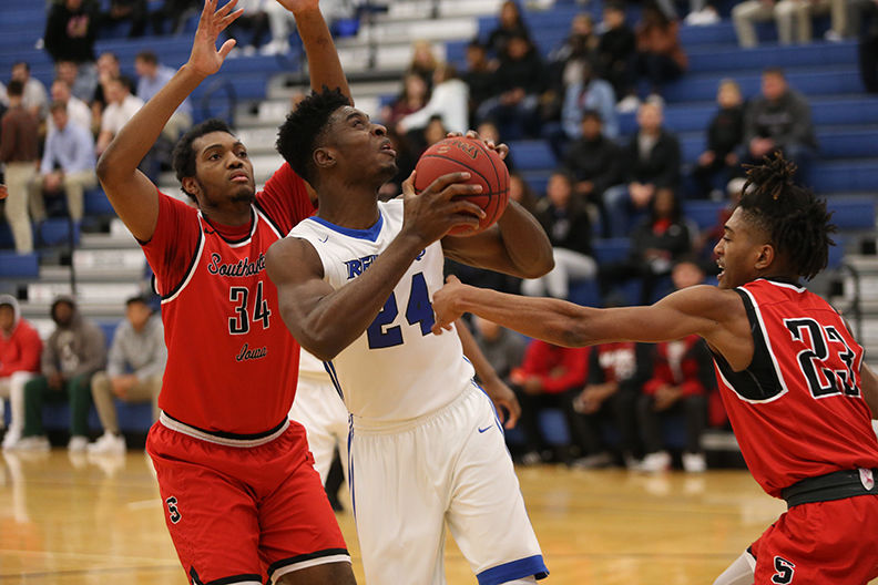 Emmanuel Ugboh scored a game high 23 points on 10/11 shooting in the Reivers' first win of the 2018-19 season.