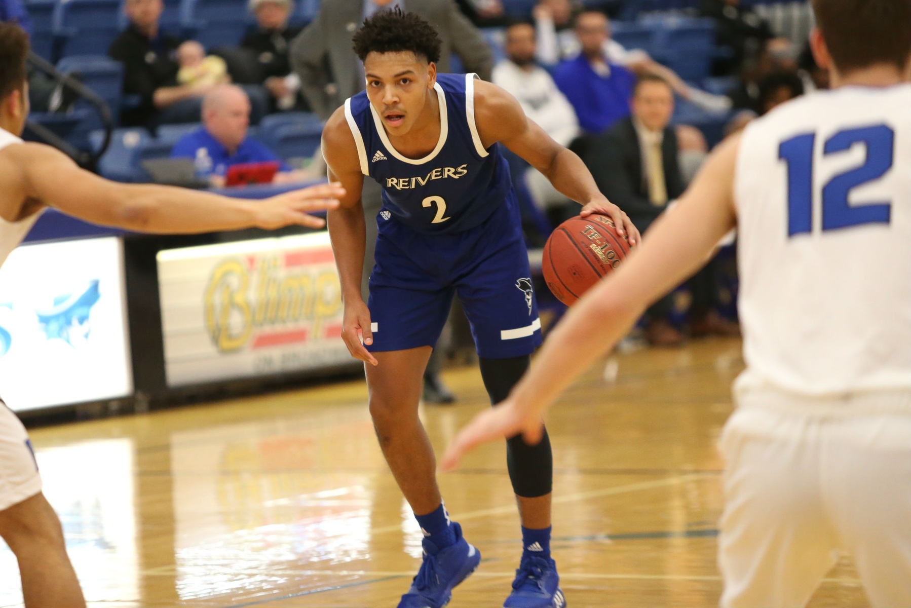 Josiah Strong scored 17 of his game high 19 points in the second half as Iowa Western stayed within one game of first place in conference play with a 81-76 road victory at Marshalltown.
