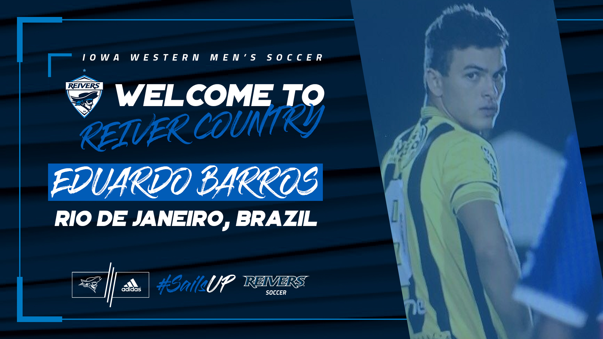 Iowa Western men's soccer announces the signing of Eduardo Barros from Gateway Christian Academy
