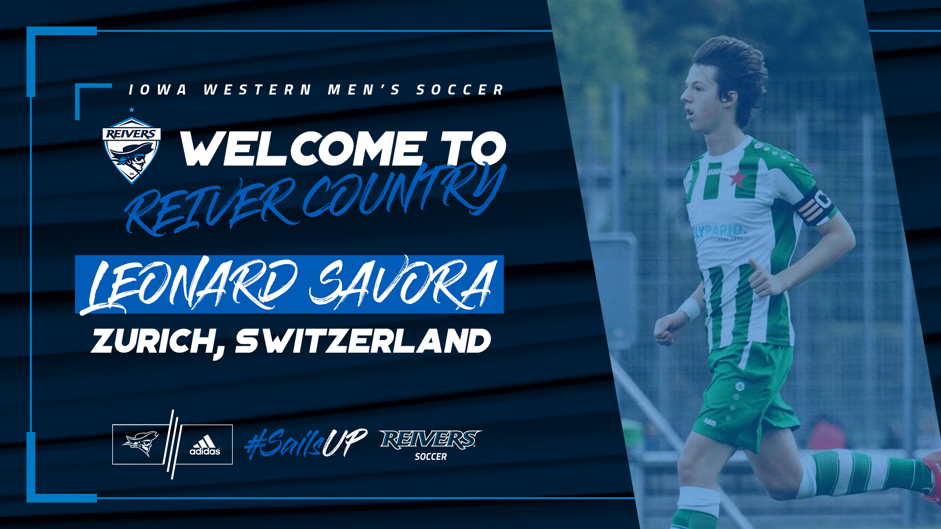 Leonard Savora has joined the Reivers for spring of 2019