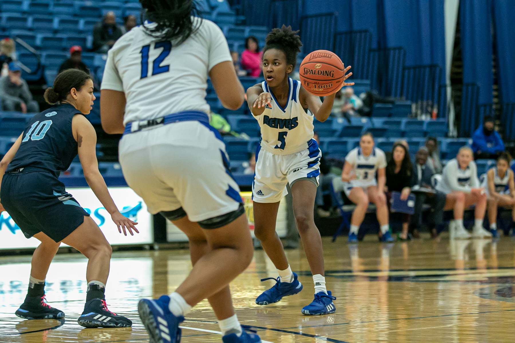 Reivers Roll to 2-0, Defeat Tritons 76-56