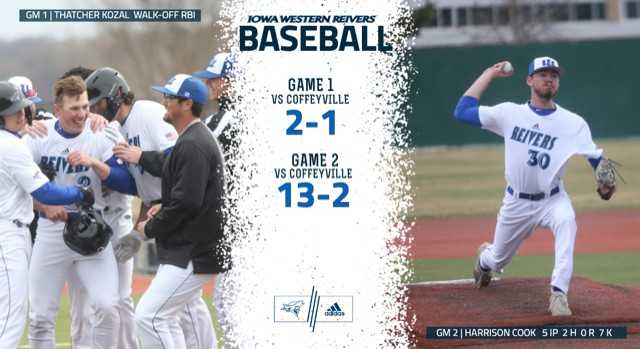Reivers Take Down Coffeyville in Doubleheader Sweep