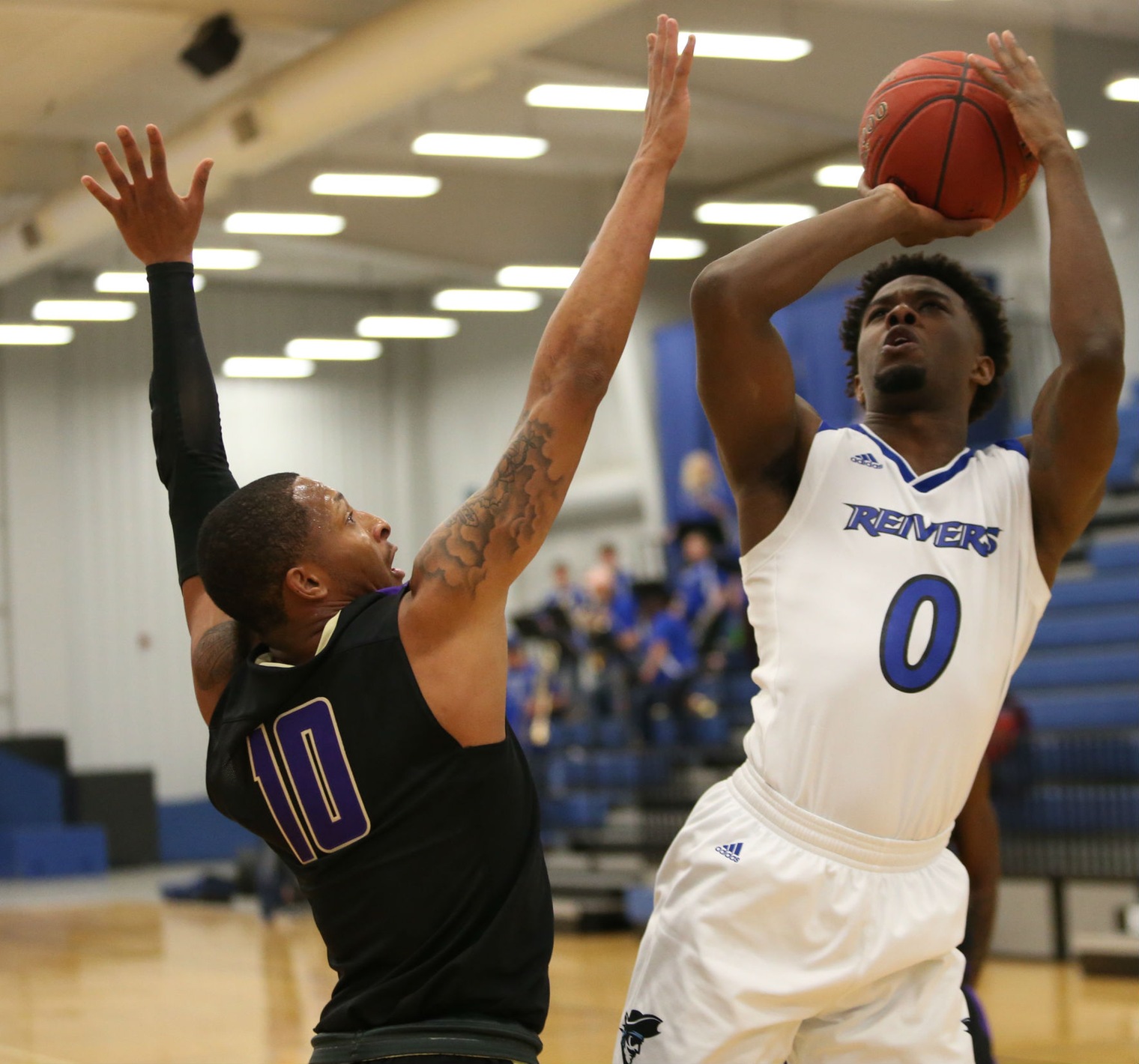 Alec Spence and his Reiver teammates once again came back from a double digit deficit to capture a 76-71 victory over Iowa Central Tuesday (11/12) evening at Reiver Arena.