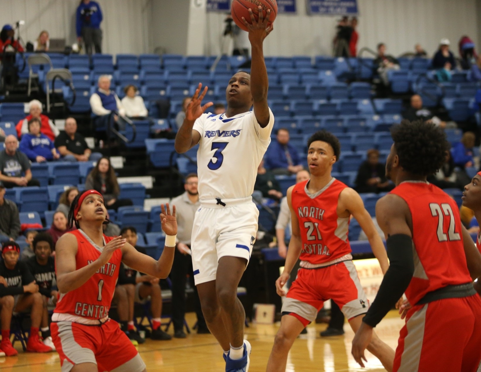 Kaleb "KT" Thornton's 22 points helped Iowa Western win a 102-91 shootout against 25-2 North Central Missouri on Sophomore Night Tuesday (2/18) evening at Reiver Arena.
