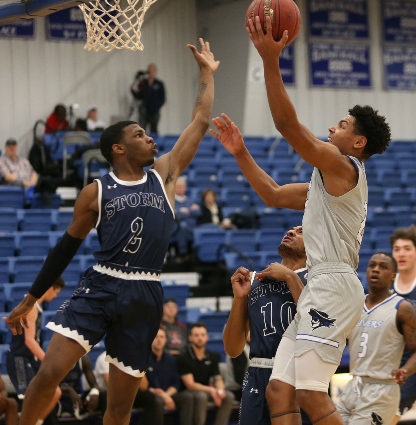 Josiah Strong's 24 points led all scorers in the Reivers 97-88 road victory over Southeast Tuesday (1/7) evening in Beatrice, NE.