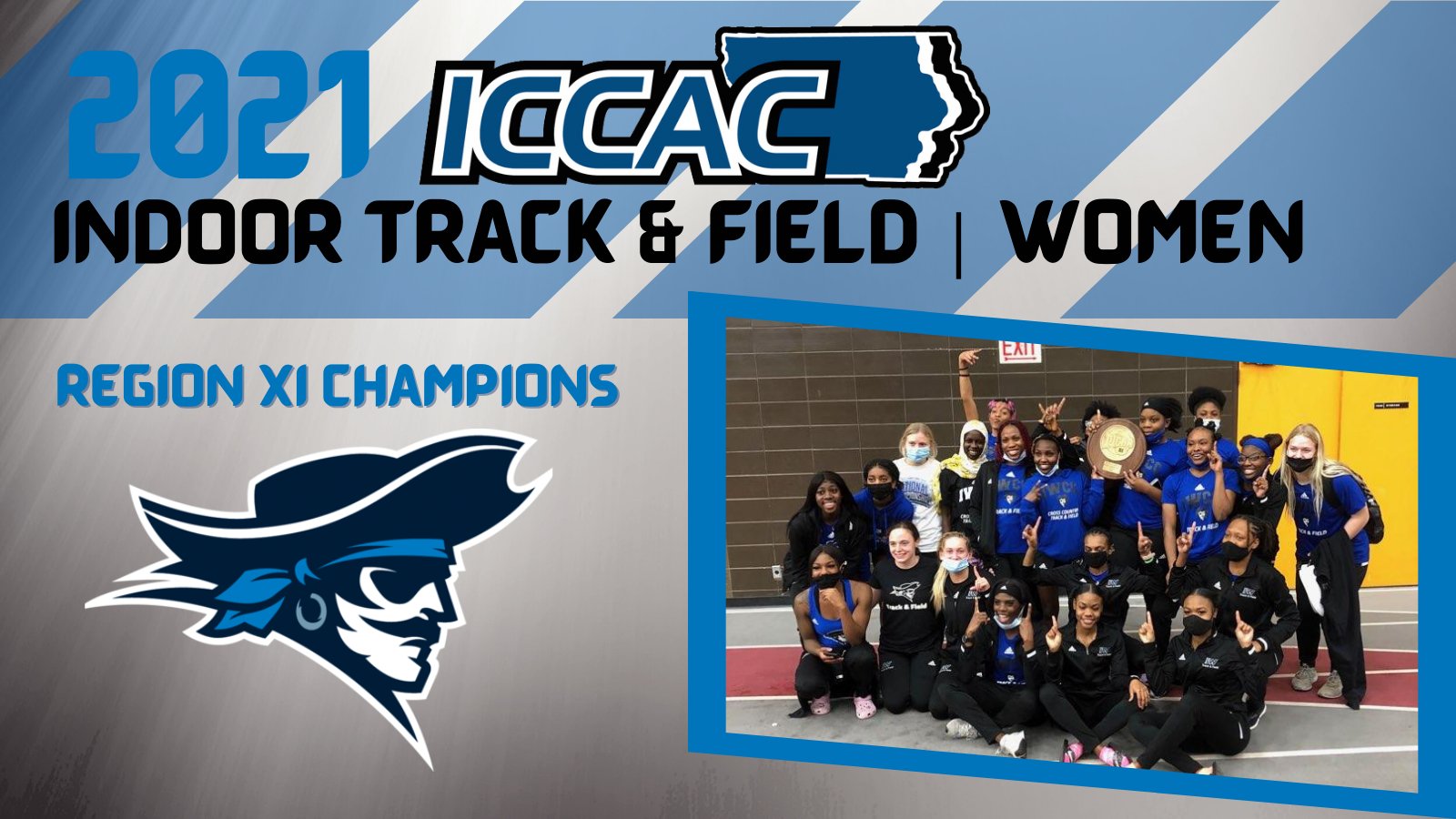 Women's Track & Field Wins First ICCAC Indoor Championship!